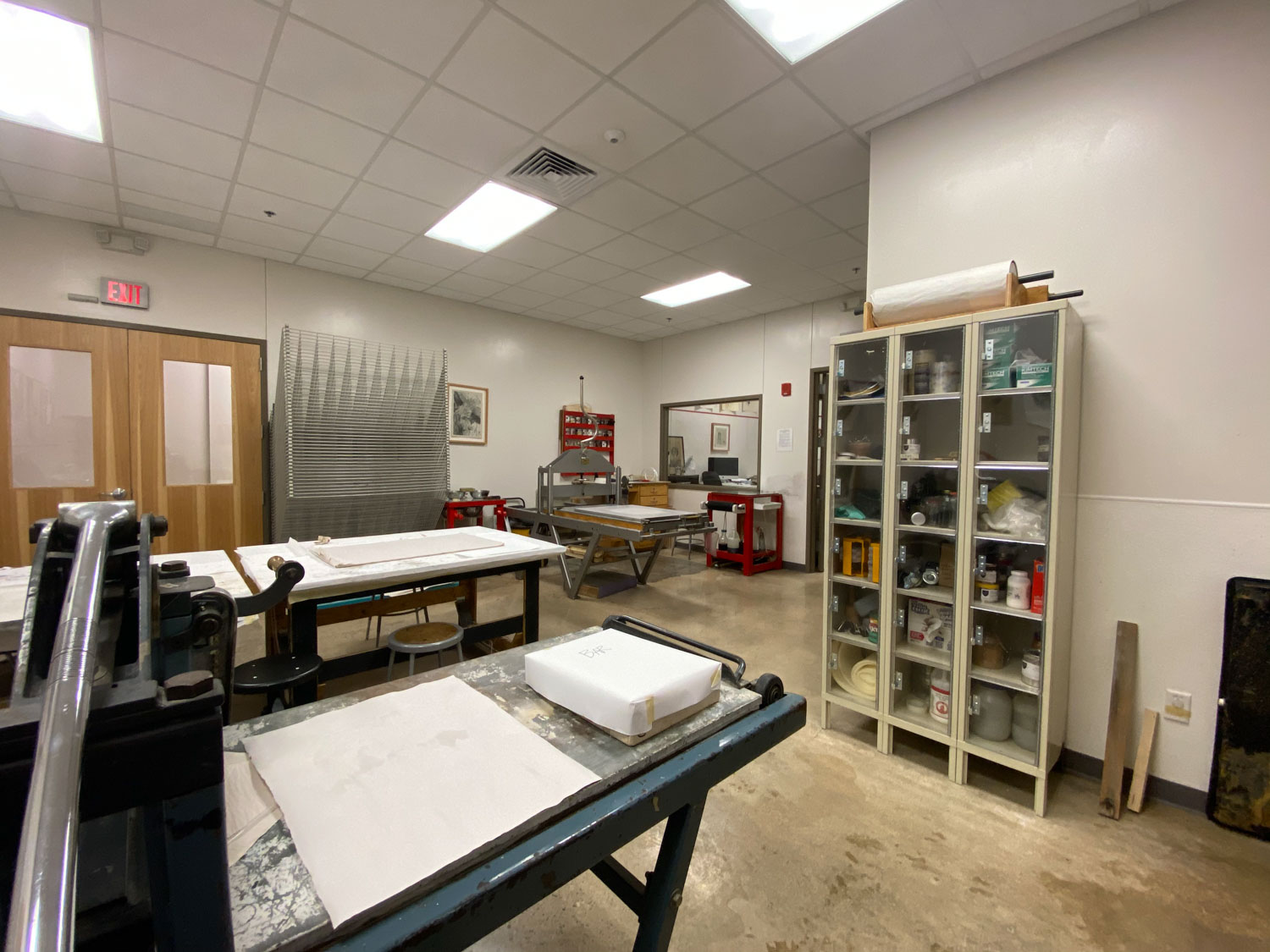 Printmaking Room Printmaking - Art Department