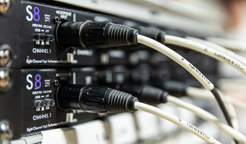 Closeup of wires