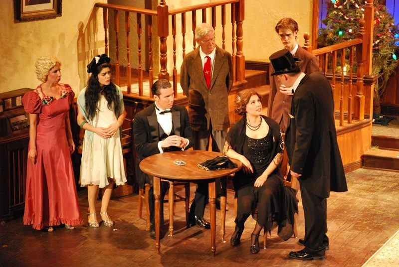 Ten acc drama students on stage