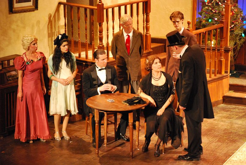 Ten acc drama students on stage