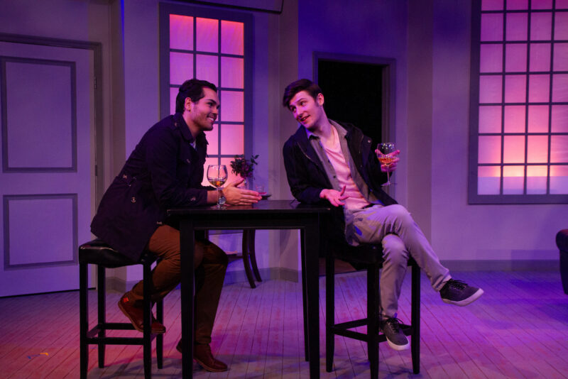 Drama students performing on stage