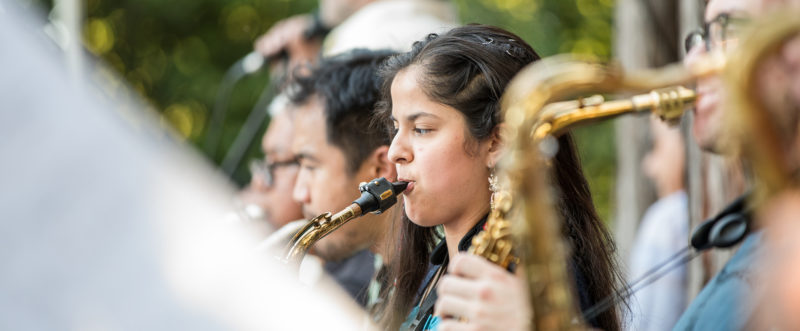 The ACC Jazz Ensemble performing