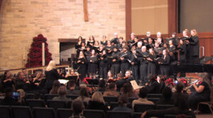 Choir performing