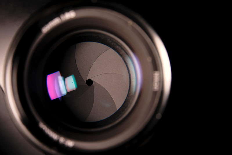 Close-up of a lens